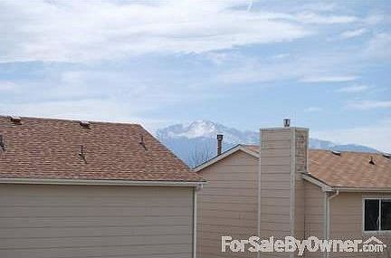 Pikes Peak view from master bedroom