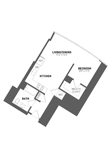 Floor plan Studio-Convertible-S2