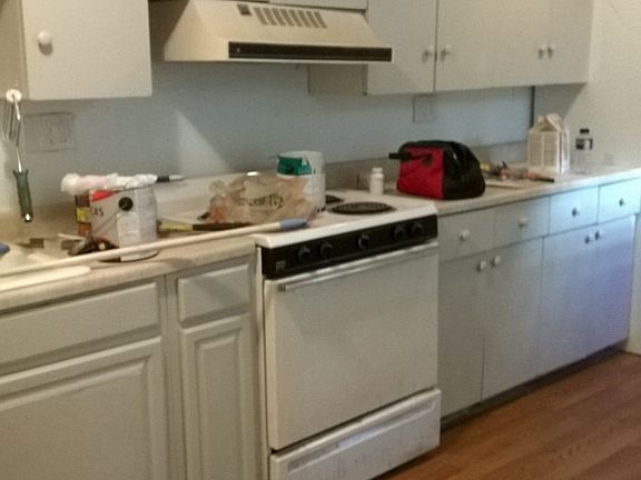 kitchen has abundant storage
