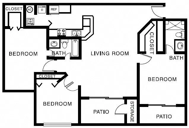 Floor plan 3B Renovation 3