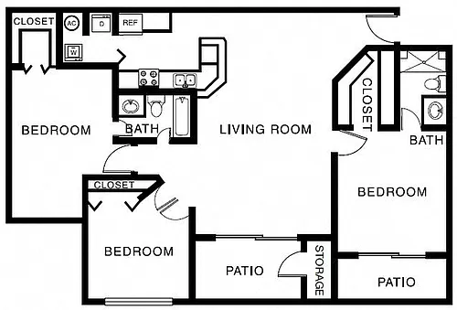 Floor plan 3B Renovation 2
