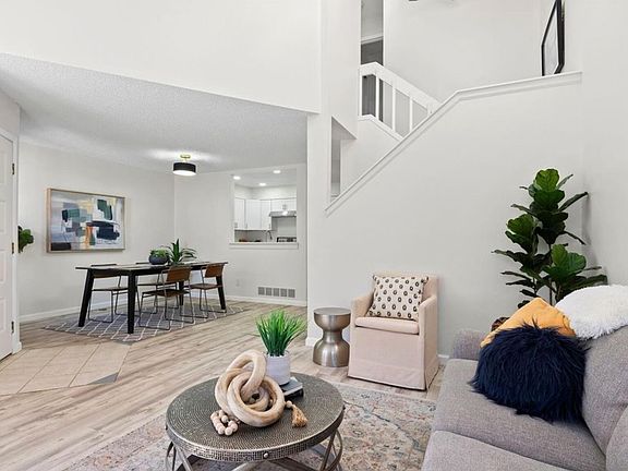 Living room + dining room