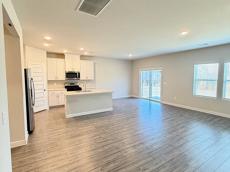 Open concept floor plan