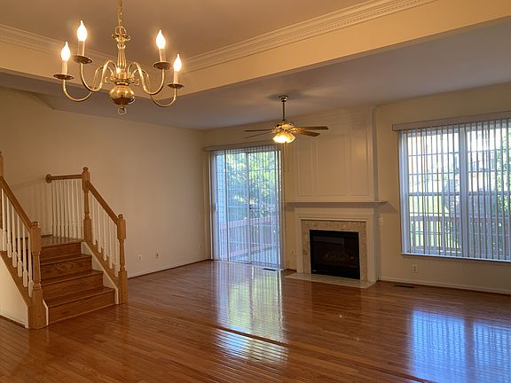 Spacious Living Room with Hardwood Floors