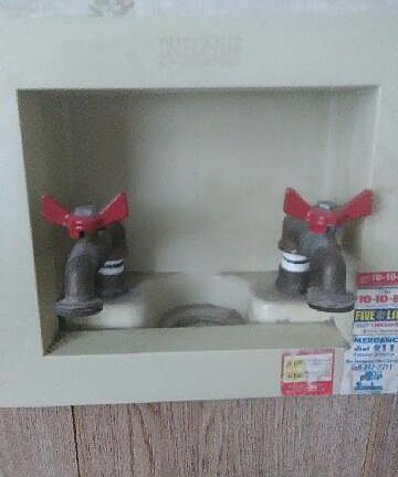 Washer hook up..... in kitchen