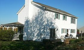Side of House with Porch & Patio