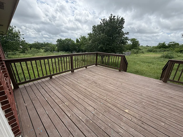 Backyard deck