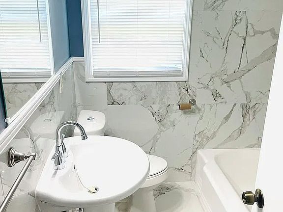 Beautiful tile in bathroom
