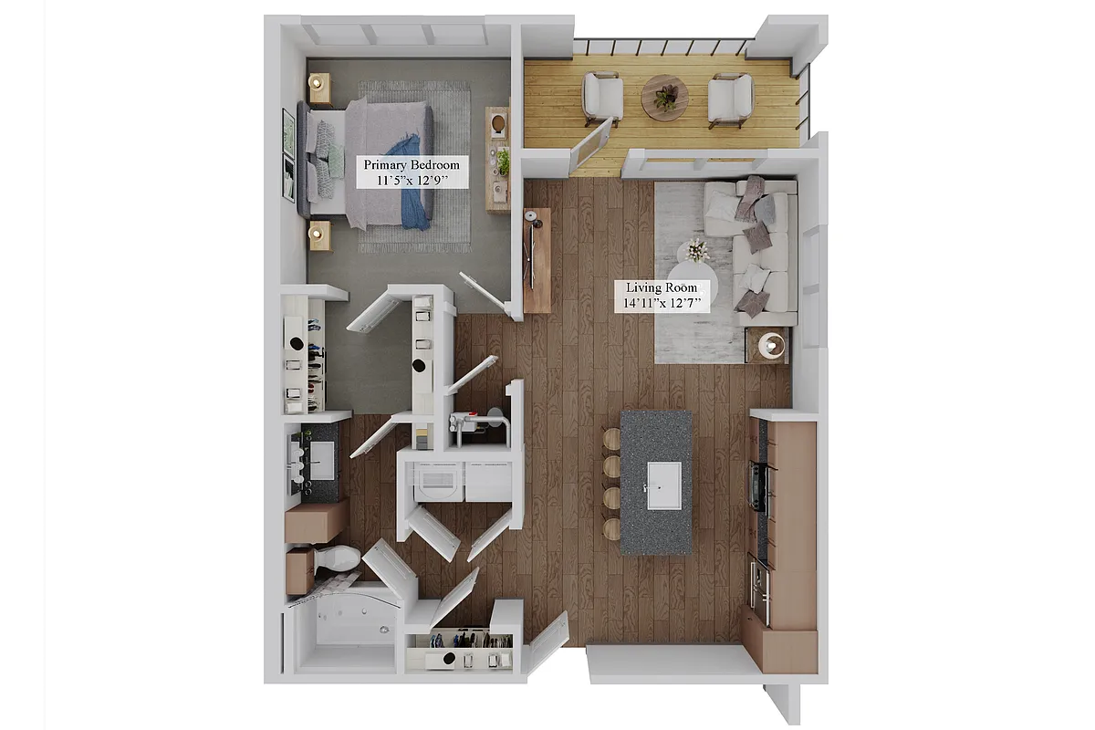 Floor plan The Forge - A1B