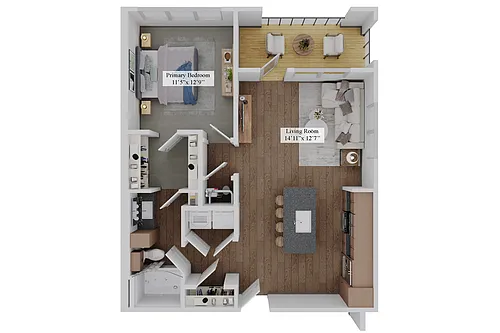 Floor plan The Forge - A1B