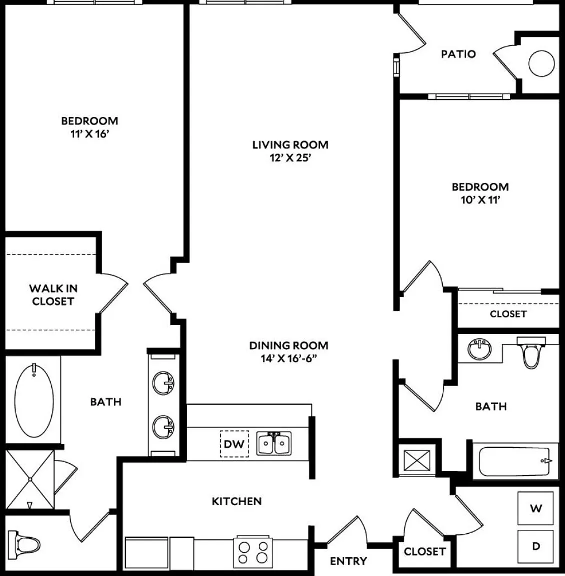2 bed, 1232 sqft, $5,800 — Photo 2