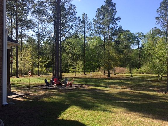 backyard with firepit