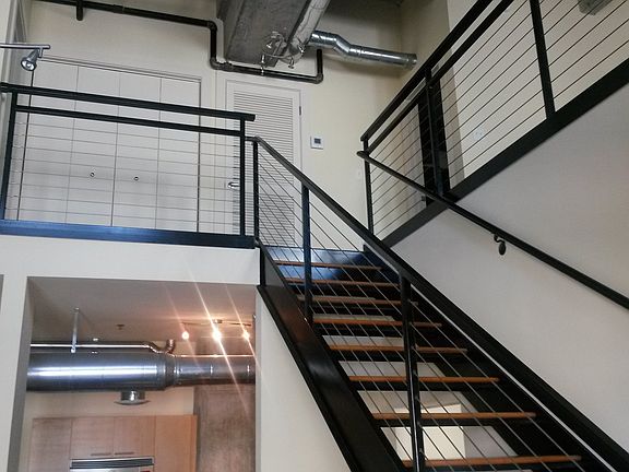 Stairway leading upstairs