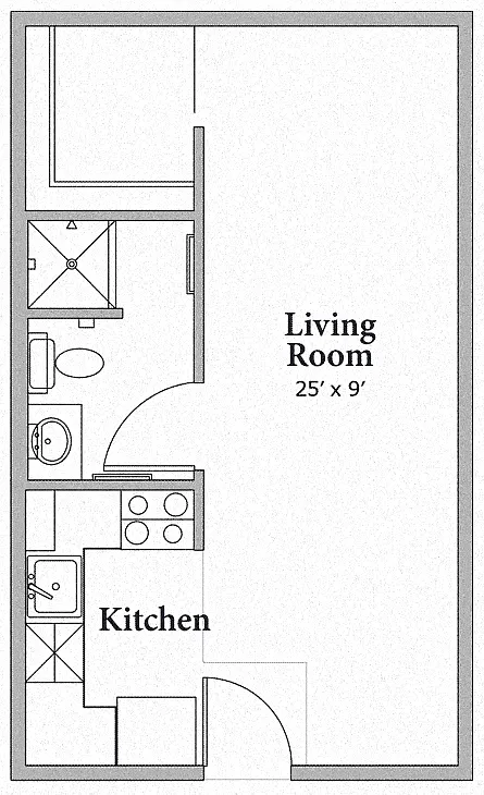 Floor plan Studio