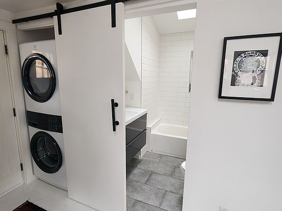 In-suite laundry & bathroom.