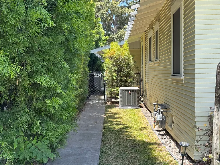 Private entryway leading to the home