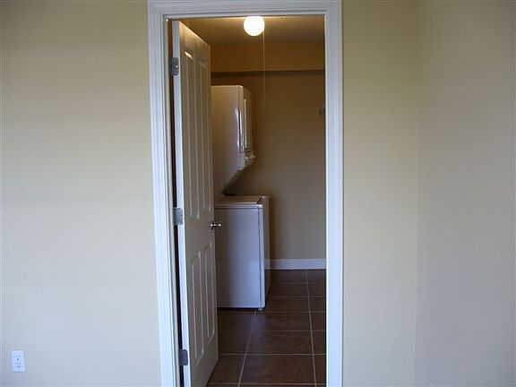 closet with washer and dryer!