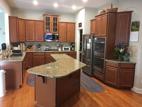 Kitchen island with bar