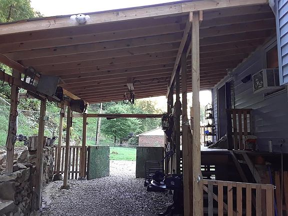 Rear of home/covered area