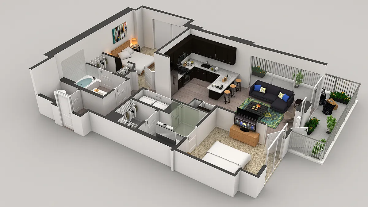 Floor plan 2-1H