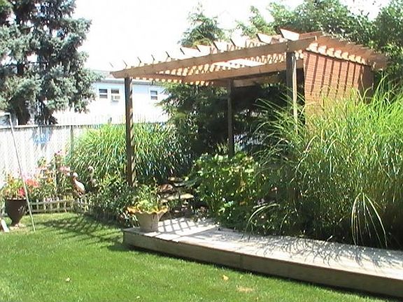 Koi pond with Pergola