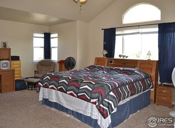 Master Bedroom with vaulted ceilings
