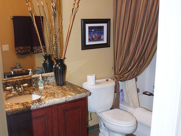 Bath w/ granite counter top