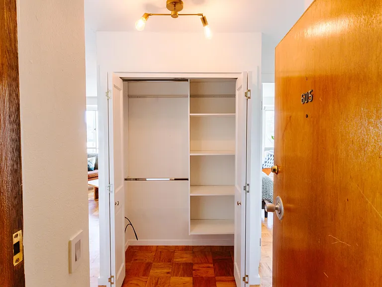 Entryway closet.