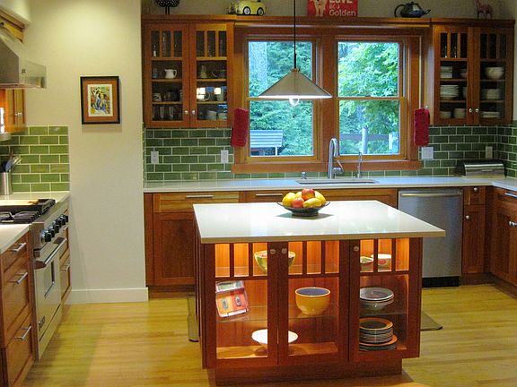 Kitchen with island