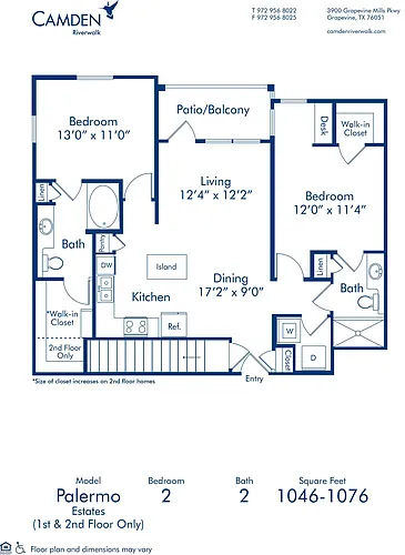 Floor plan Palermo Estates
