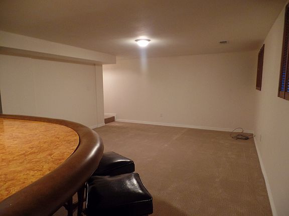 Living room in basement