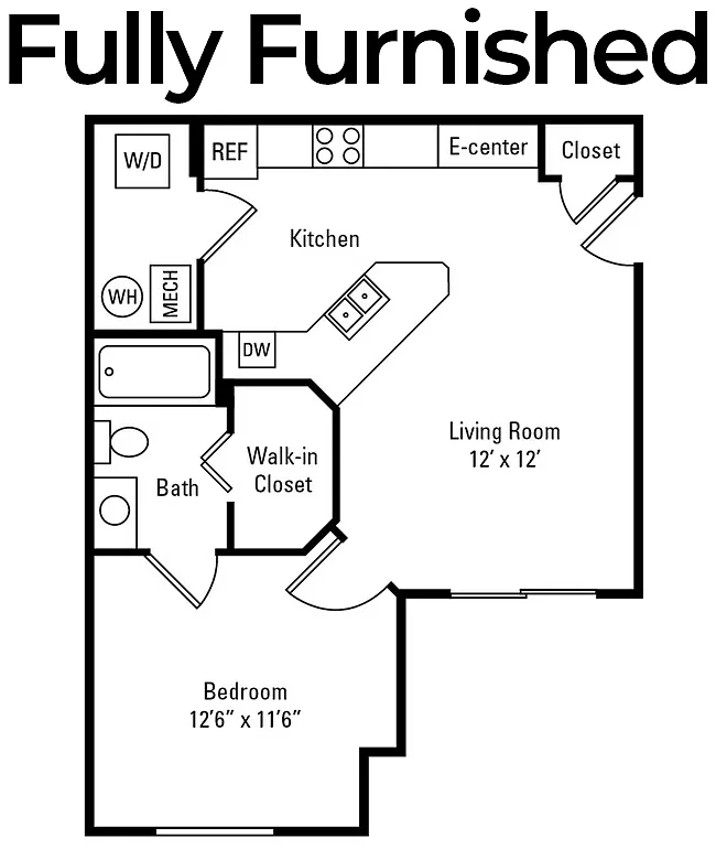 Floor plan Arboretum FURNISHED