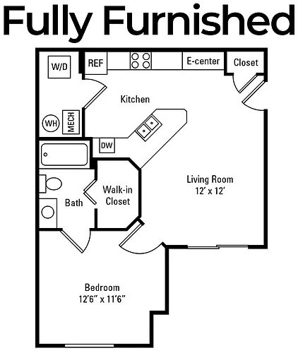 Floor plan Arboretum FURNISHED