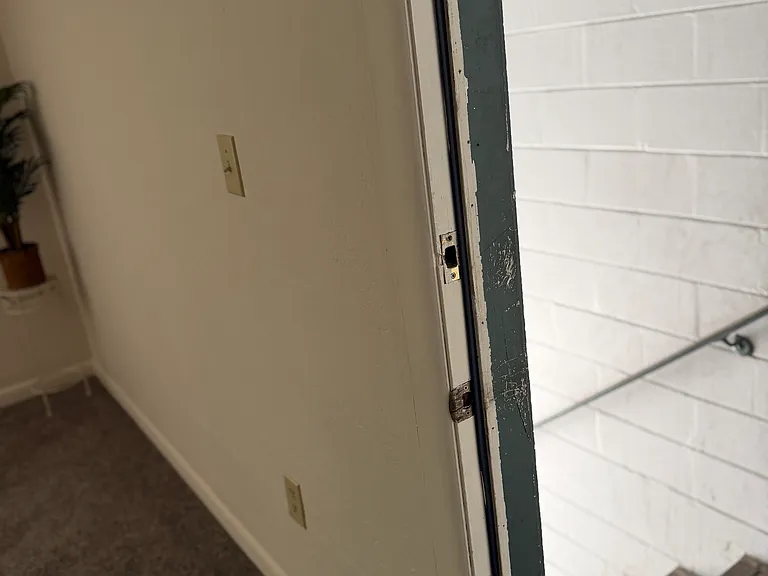 Exiting front door