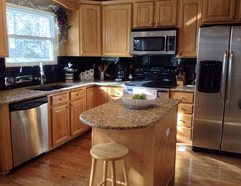 Updated kitchen with granite