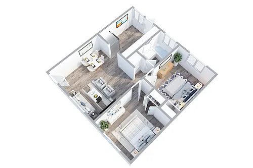 Floor plan Plum 2-Bedroom