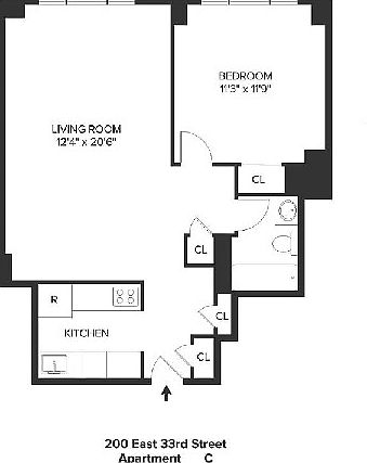 2nd image of 200 E 33rd St APT 3C
