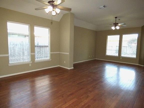The dining area opens to the family room--allowing flexibility in space usage.
