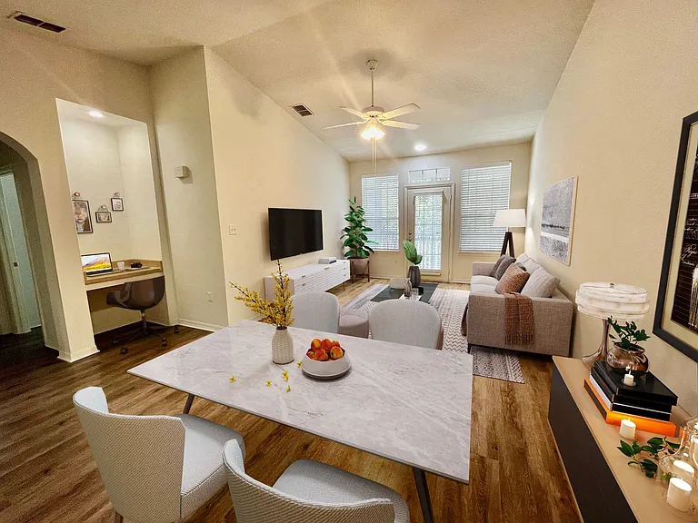 Spacious open-concept layouts with ample natural light.