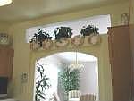 arched doorways, plant shelves