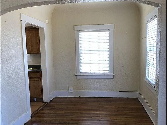 Dining room with plenty of light.