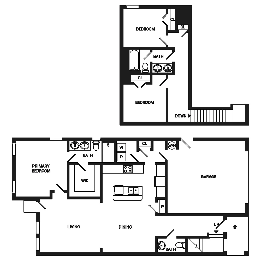Floor plan 3 x 2 Intrigue C2SFsi