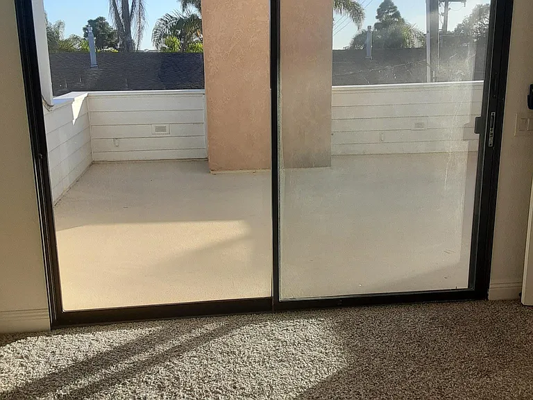 Large private balcony off master bedroom