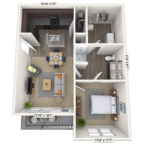Floor plan Willow Leaf