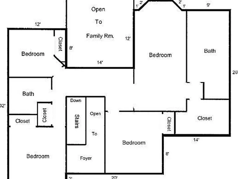 layout of the lower floor