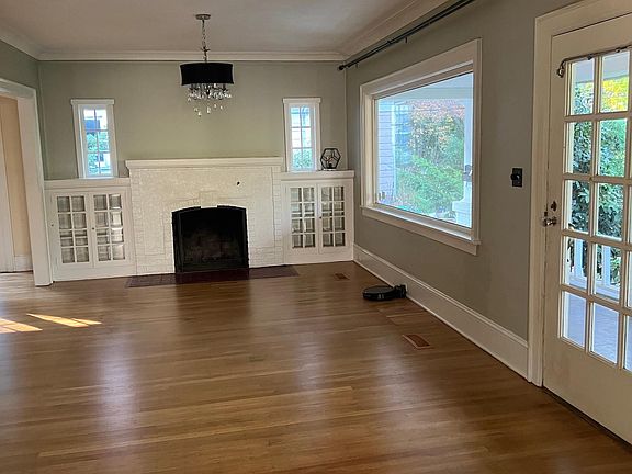 Living room looking at fireplace