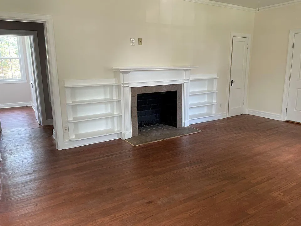Built in Bookcases & Fireplace (decorative only) in Living Room