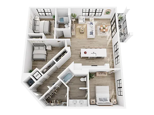 Floor plan C1-HC