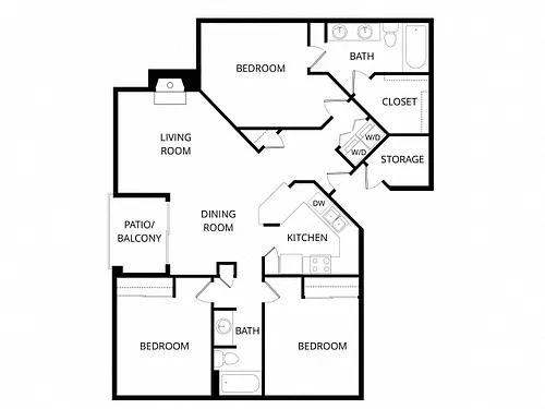 Floor plan The Washington