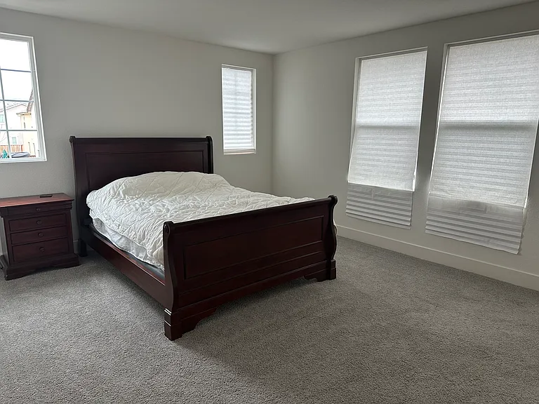 Master bedroom. New blinds on order, not shown here.